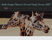 Tablet Screenshot of gentlegiraffes.com
